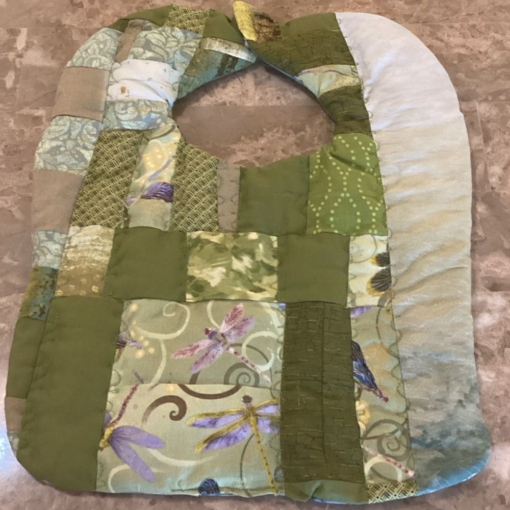 NWOT. Hand Crafted Reversible Quilted Baby Bib. $12 ea. or 3/$25